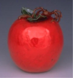 Apple With Spider: 7"x6"x6"